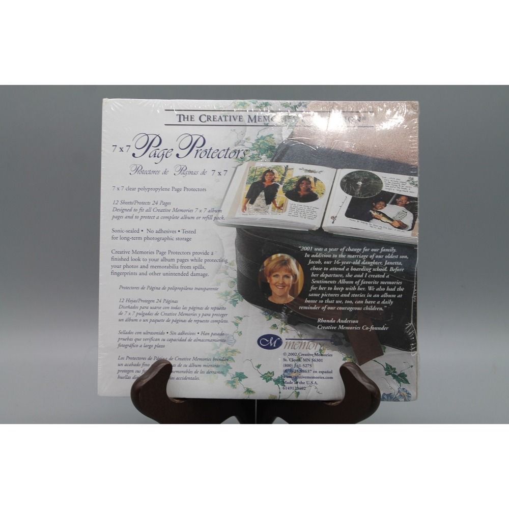 Creative Memories 7x7 Page Protectors 12 Sheets Sealed NIP Scrapbooking Refills